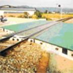 Rubber panels for railroad crossings